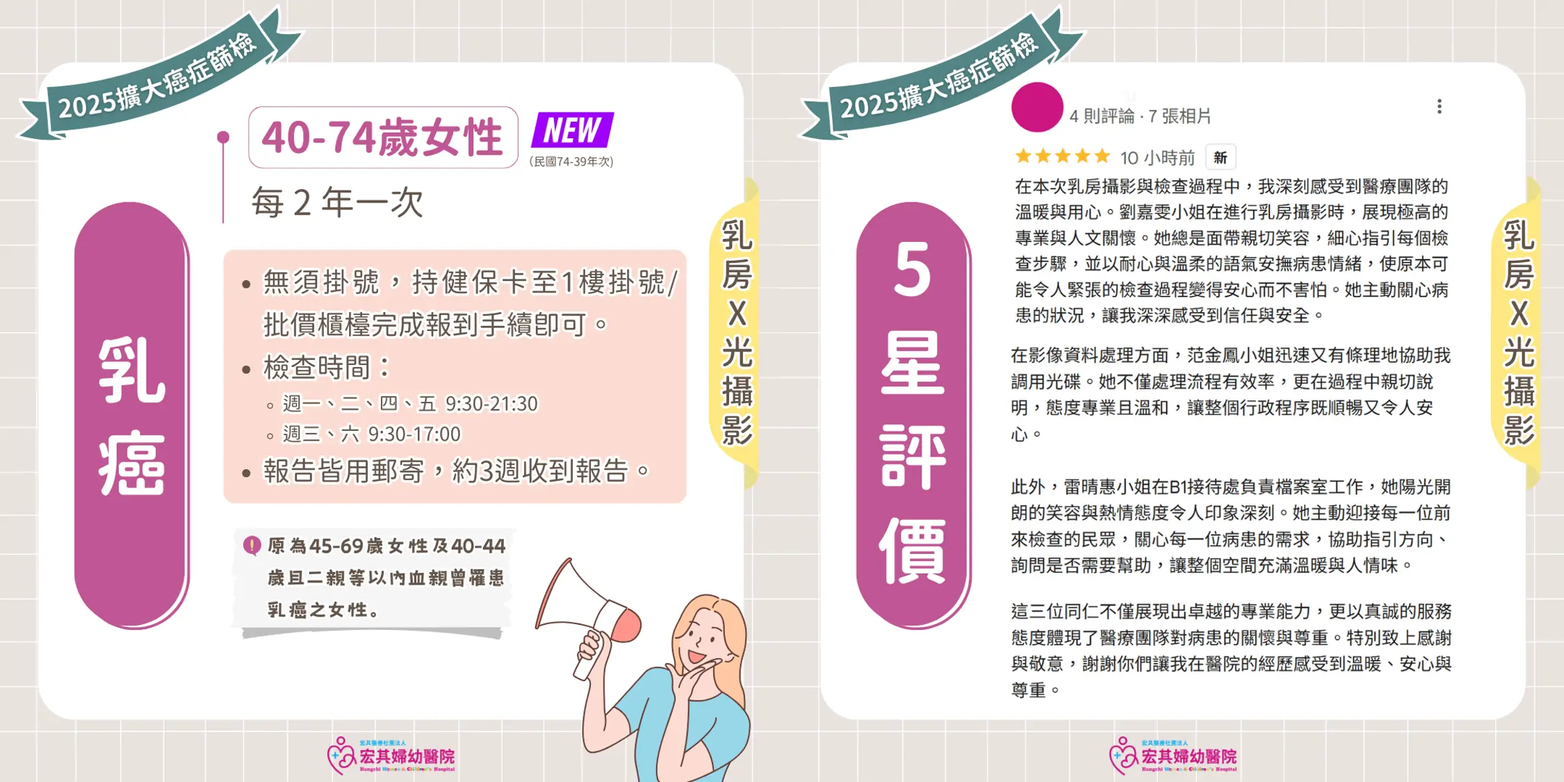 四癌篩檢與政府擴大補助介紹